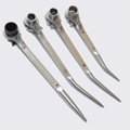 16*17*18*19*21*23*24mm Bend Handled RAT-TAIL Ratchet wrench/spanner