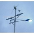 6M 30w solar wind hybrid street light