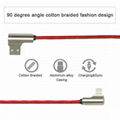 Charging+Data Double 90 Degree Elbow USB Cable for IOS