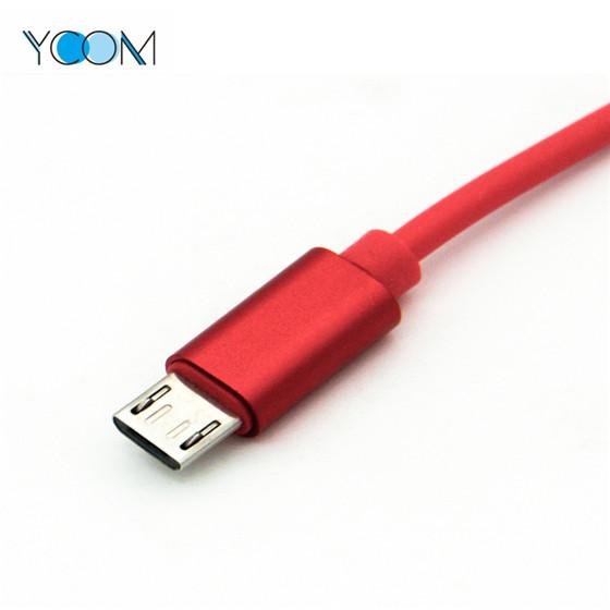 Telescopic Type 3 in 1 USB Charging Data Cable  4