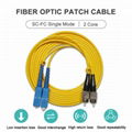 SC-FC 2 Core Single Mode Fiber Optic Patch Cable 1