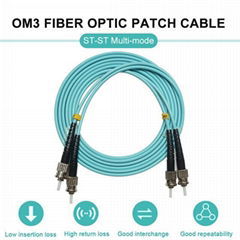 St-St Multi-Mode OM3 Fiber Optic Patch Cable