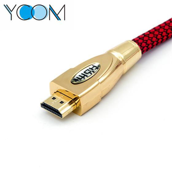  1080P 4K Metal HDMI Cable with Weaving Jacket 2