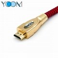  1080P 4K Metal HDMI Cable with Weaving Jacket