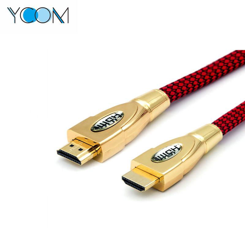  1080P 4K Metal HDMI Cable with Weaving Jacket 3