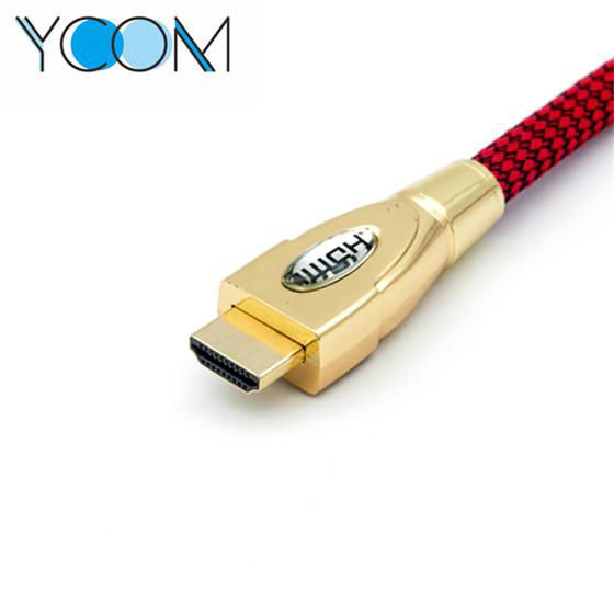  1080P 4K Metal HDMI Cable with Weaving Jacket 4