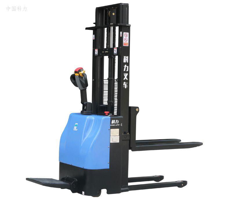Full electric stacker with standing on platform economy type 1t or 1.5t