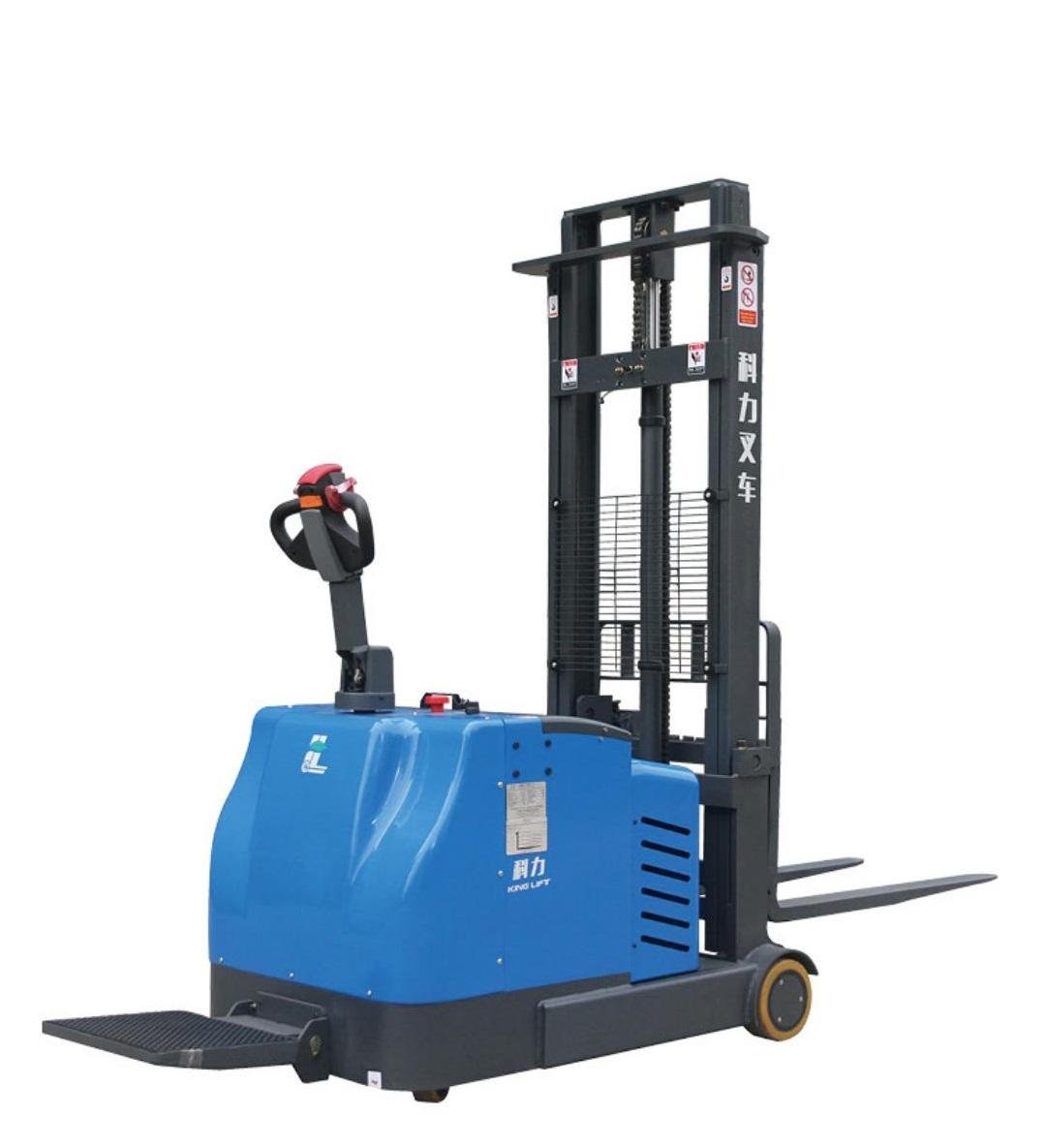 Rider type couterbalanced electric stacker 0.6t or 0.8t or 1.2t 2