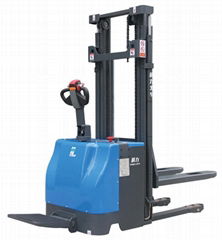 Full electric stacker with EPS and standing on platform 1t or 1.5t or 2t