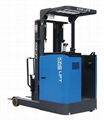 Electric reach truck standing-on model KLR-B