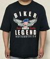 harley biker legend eagle wings short