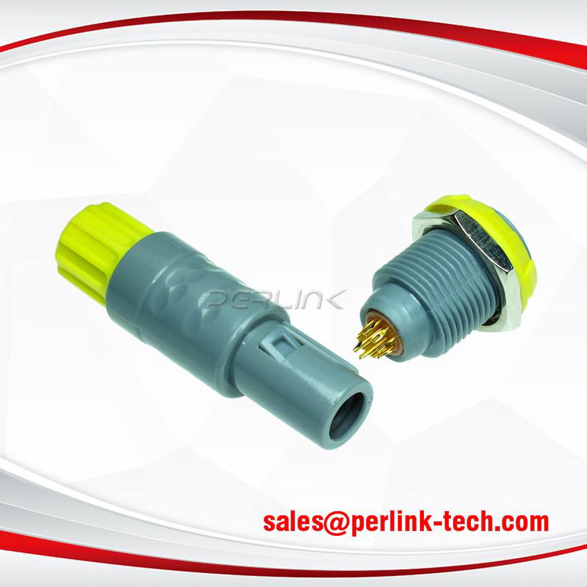 1P 9pin plastic medical push pull connector(P series) 3