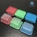 Mini plastic sauce container with colorful lids 2