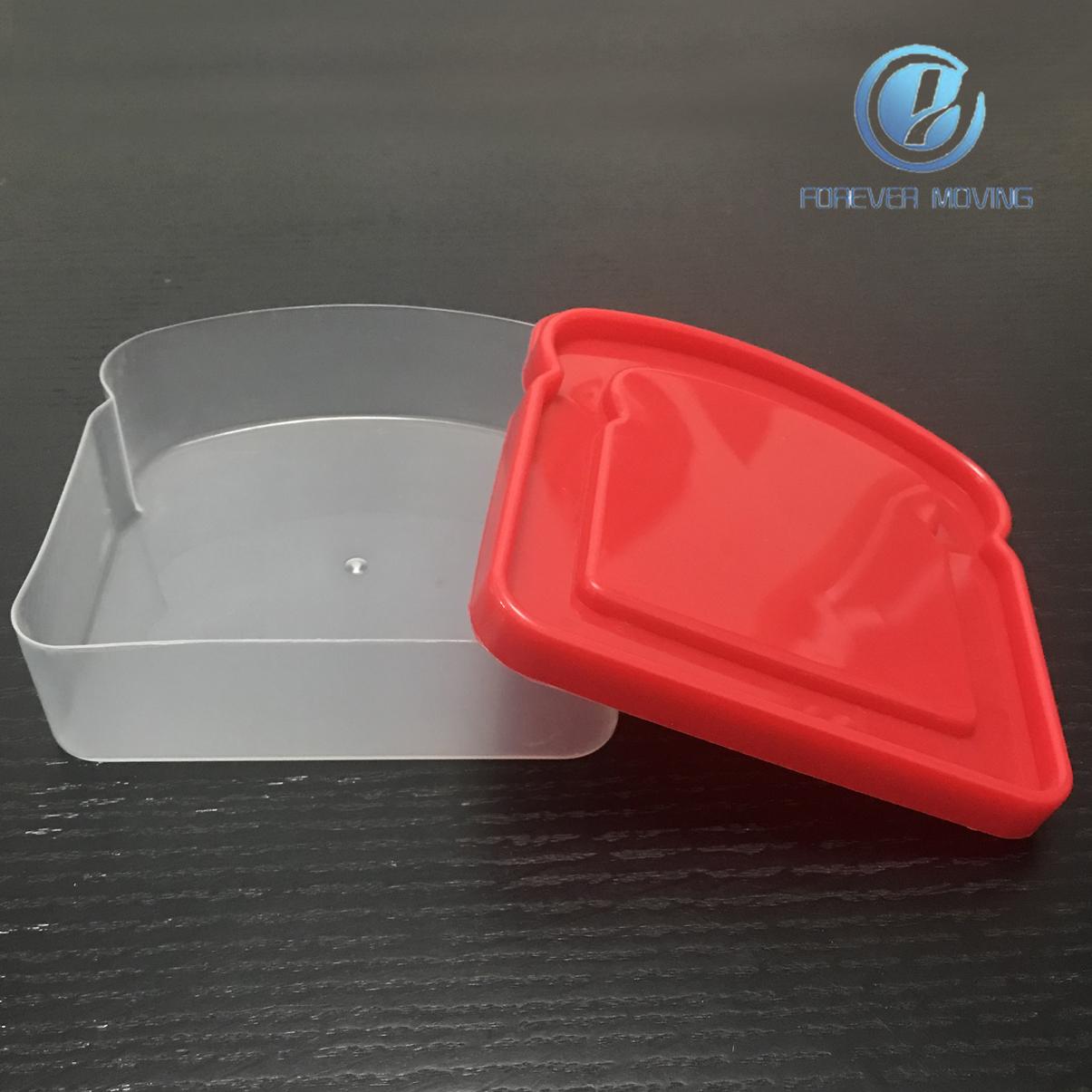 Plastic Sandwich Container with colorful lids Durable Plastic