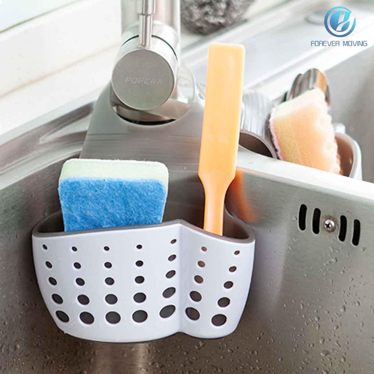 Kitchen Sink Hanging Bag Sink Caddy Sponge Soap Holder