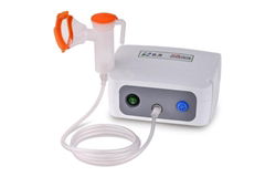 Low temperature rising portable piston compressor medical nebulizer