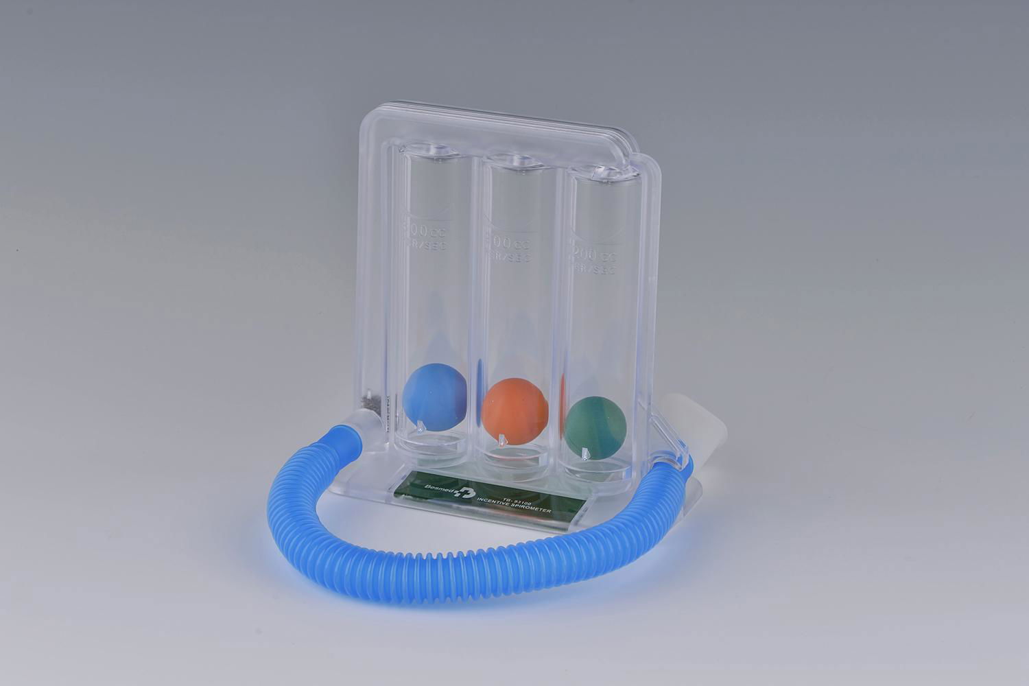 Three-ball Incentive Spirometer for Respiratory Thearpy