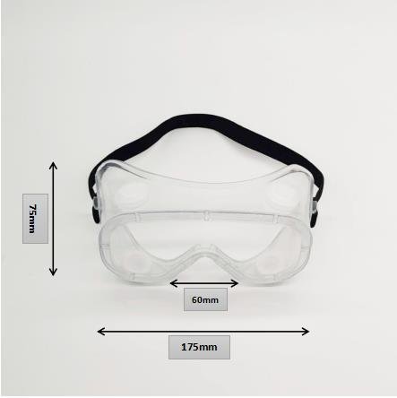 OEM anti saliva fog and anti-aureole safety Goggle for personal protection manuf