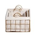 Modern wire rectangle home sundries storage basket