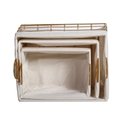Modern wire rectangle home sundries storage basket 5