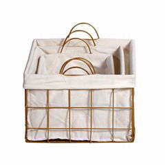 Makeup Organizer Mesh Storage Baskets Wire Metal Storage Organizer Baskets