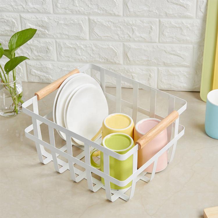 Makeup Organizer Mesh Storage Baskets Wire Metal Storage Organizer Baskets 4