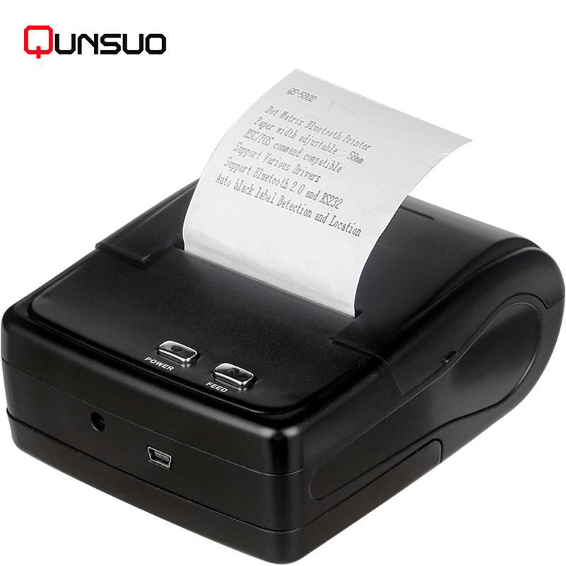QS5802 Wireless 2 inch Bluetooth Mobile Dot Matrix Printer (China