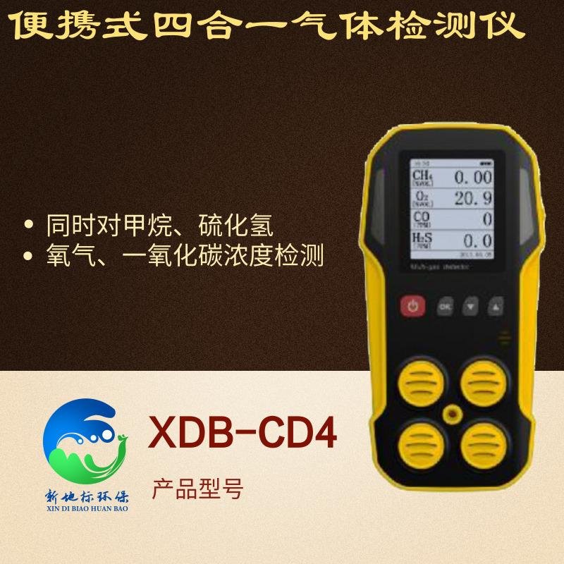 便攜式四合一氣體檢測儀XDB-CD4