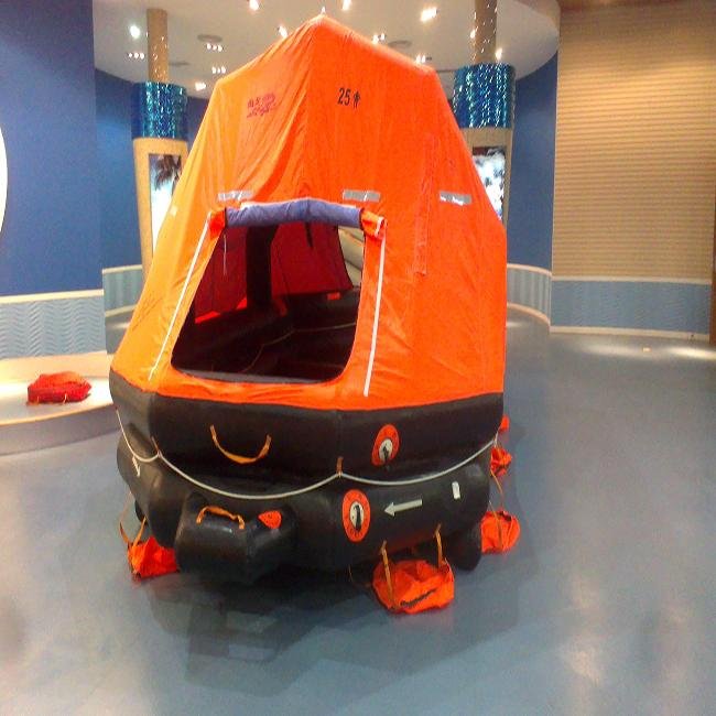 6 to 35 person used liferaft for life saving 2