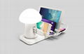 Wireless and multi-port USB charger with Mushroom light 2