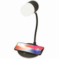 Led table lamp and Wireless Bluetooth Speaker with wireless charging 1