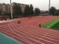 400 Meters Jogging Track Flooring Spray Coat System Sbr / Epdm Granules Material