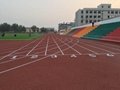 400 Meters Jogging Track Flooring Spray Coat System Sbr / Epdm Granules Material 3