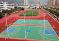 Multi Purposed Outdoor Sports Court Flooring Surface Full System With Long Life 2