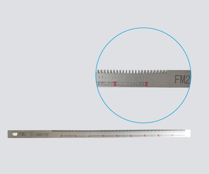 Aluminum alloy inspection ruler