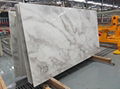 Nano Crystal Glass Stone Artificial Carrara White Marble Slabs 1