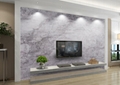 Nano Crystal Glass Stone Grey Artificial Marble TV Wall 1