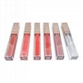 New Arrival Natural Wholesale Custom Matte Lipgloss Rose Gold Glitter Lip Gloss  2