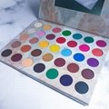 Private label makeup cosmetics no brand 35 bright color pressed marbel eyeshadow