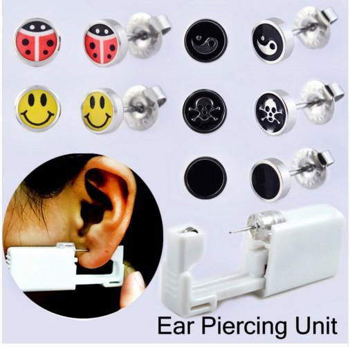 Disposable Safety Earring Gun Piercing Second Generation 1/100 With Moment Tool 