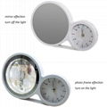 Slingifts Magic Mirror LED Light Box Photo Frame Round Clock Multifunction Decor 2