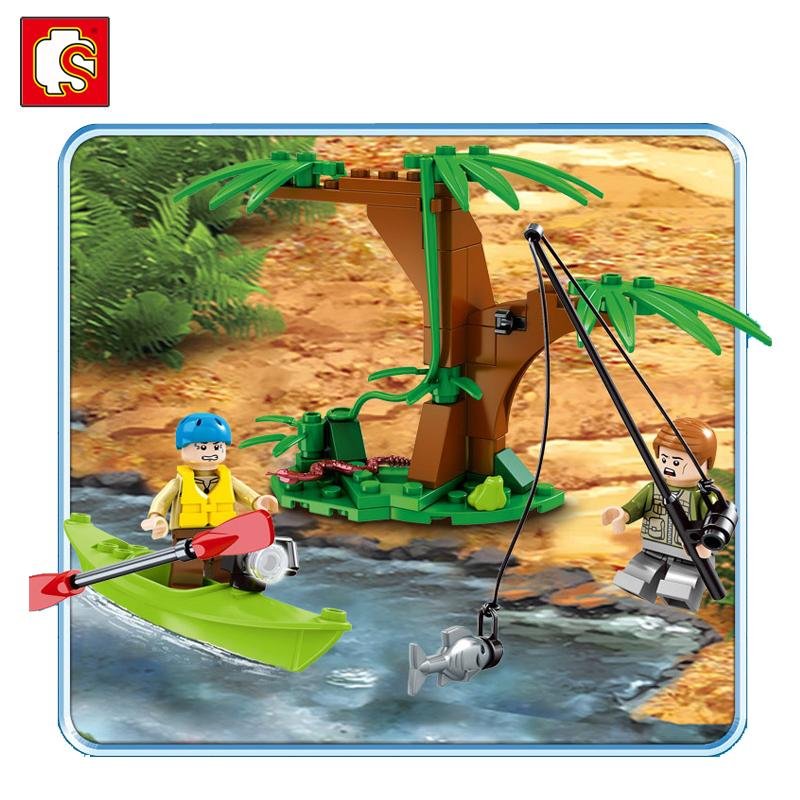 森宝积木末日救援系列丛林直升机拼插益智儿童玩具 2