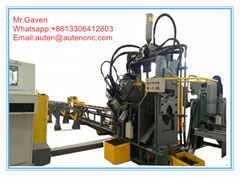 High Speed CNC Angle Punching, Marking and Cutting Machine Line