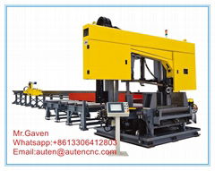 CNC H Beam Band Sawing Cutting Machine Line