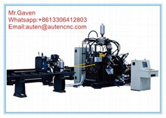 CNC Angle Punching, Marking and Shearing Machine Line