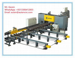 High Speed CNC H Beam Drilling and Marking Machine Line