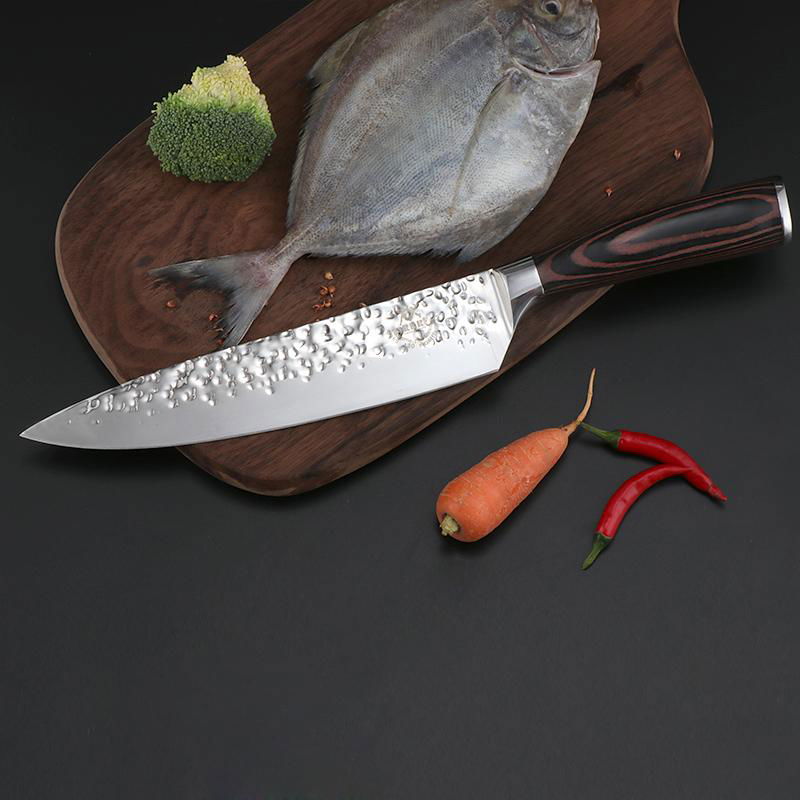 8" chef knife with hammer blade 3
