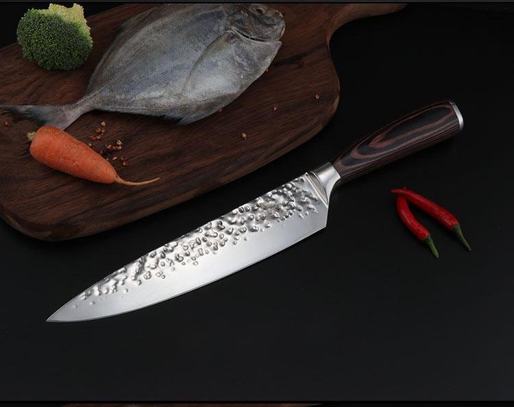 8" chef knife with hammer blade 4