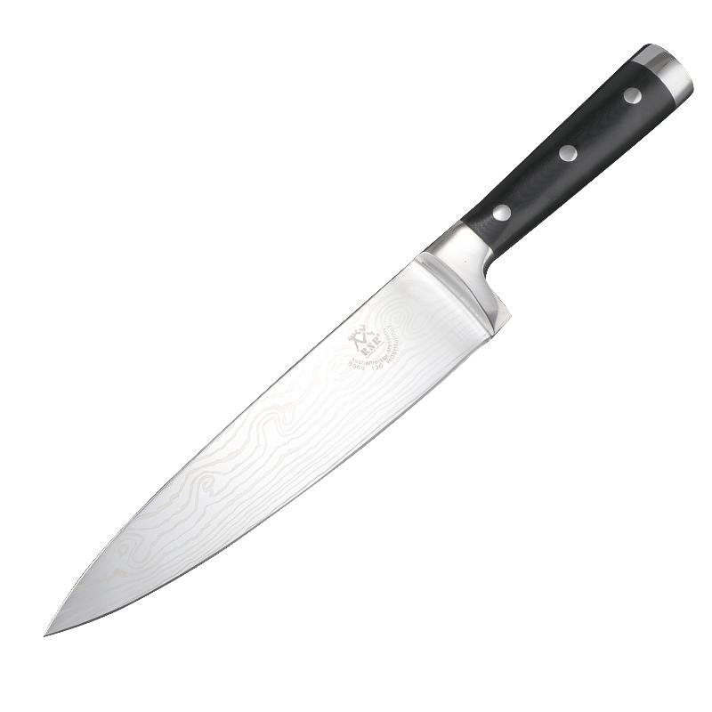Chef knife with G10 handle, Anti-cutting design