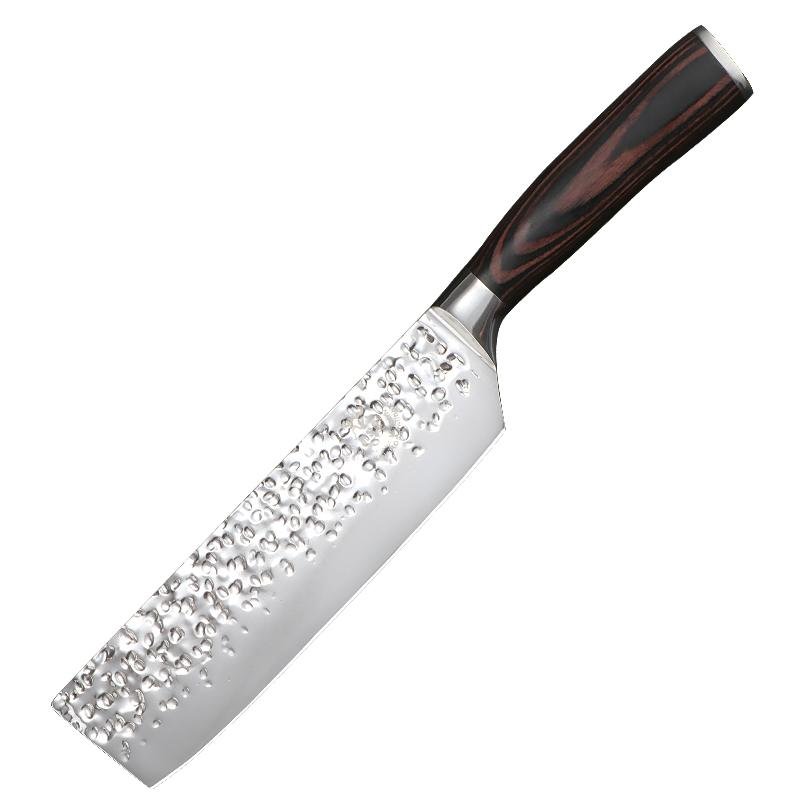 Japanese chef knife with pakka-wood handle